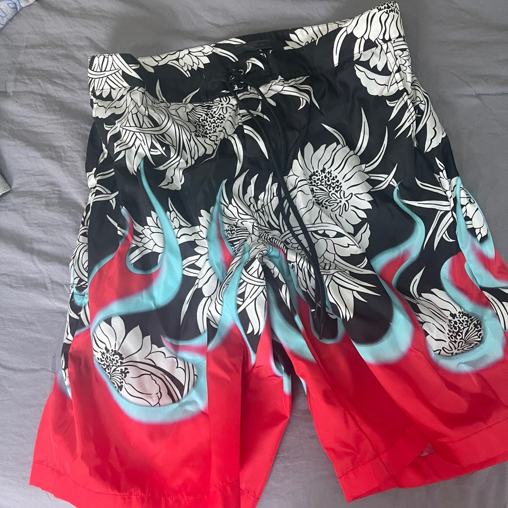 Prada FW18 flame shorts